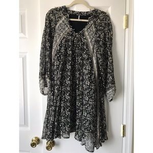 Navy blue, Free People tunic dress